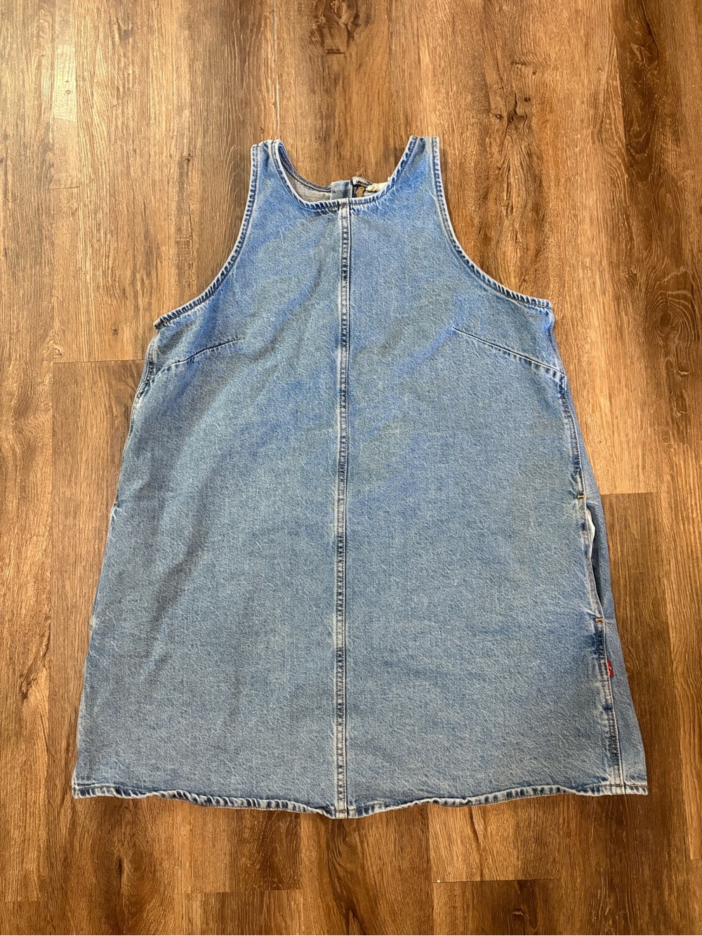 Levi’s Light Wash Denim Pinafore / Smock Dress Size XL